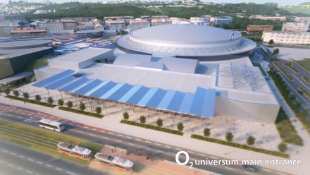 O2 arena dostane menšího sourozence. Nabídne až 21 sálů různých velikostí