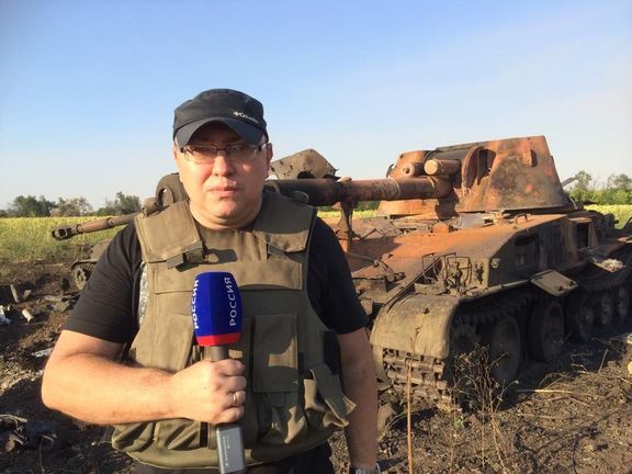 Alexandr Rogatkin, válečný reportér ruského státního kanálu Rossija.