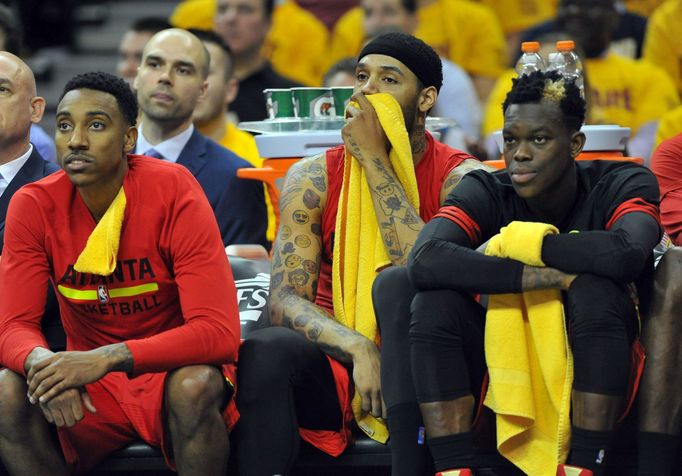 Atlanta Hawks: Jeff Teague (0), Mike Scott (32) a Dennis Schroder (17)