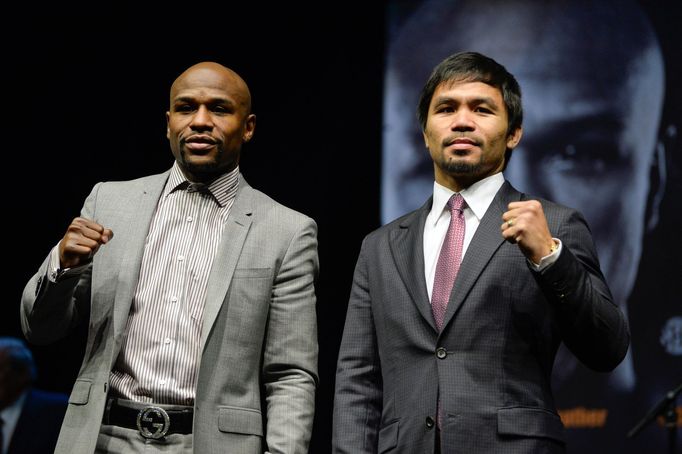 Floyd Mayweather vs. Manny Pacquiao na úvodní tiskové konferenci