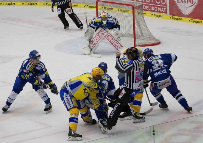 Zlín vs. Brno, utkání hokejové extraligy