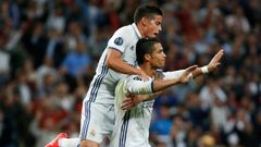 LM, Real Madrid - Sporting Lisabon: Cristiano Ronaldo a James Rodriguez