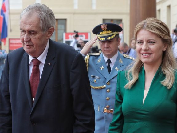 Zuzana Čaputová a Miloš Zeman