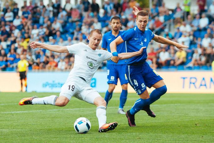 Liga, Boleslav-Liberec: Jan Chramosta - Ondřej Karafiát