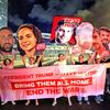 Izrael, Hamas, Gaza, rukojmí, protest, Palestina
