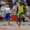 100m sprint, Usain Bolt a Craig Pickering