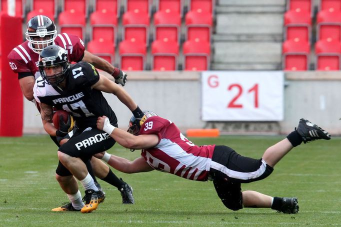 Americký fotbal, finále ČLAF: Prague Black Panthers - Příbram Bobcats