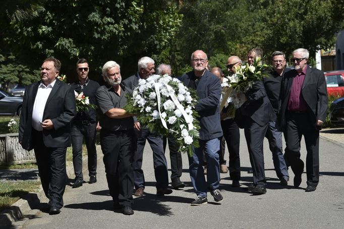 Pohřeb Františka Čuby ve Slušovicích 3. 7. 2019.