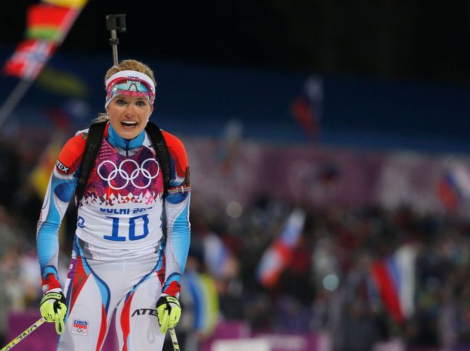 Soči 2014, biatlon hromadný start Ž: Gabriela Soukalová