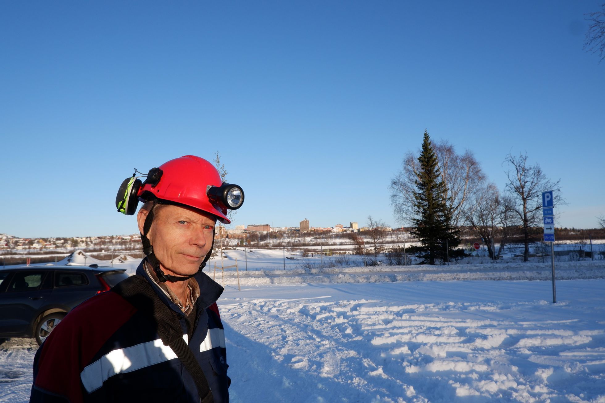 Kiruna Švédsko město důl