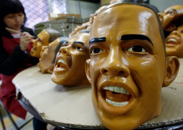 Maska Baracka Obamy