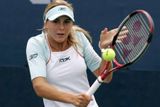 Nicole Vaidišová zahrává bekend proti Rusce Židkovovéve druhém kole US Open.