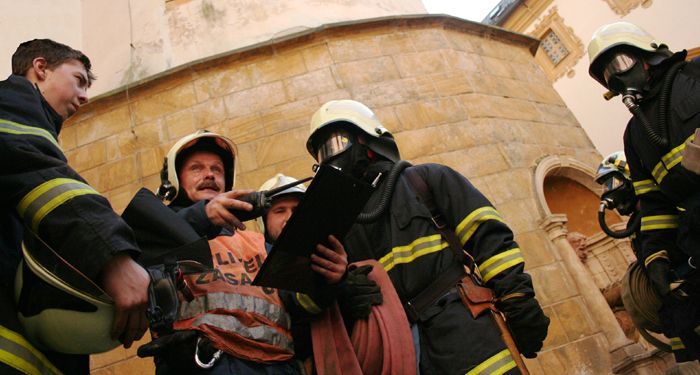 požární cvičení Lemberk