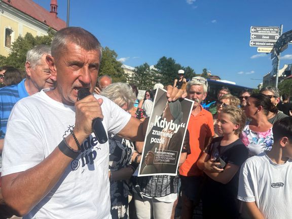 Andrej Babiš mezi voliči v Bystřici pod Hostýnem v srpnu 2025