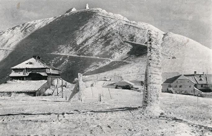 Dom Śląski v Krkonoších kolem roku 1950