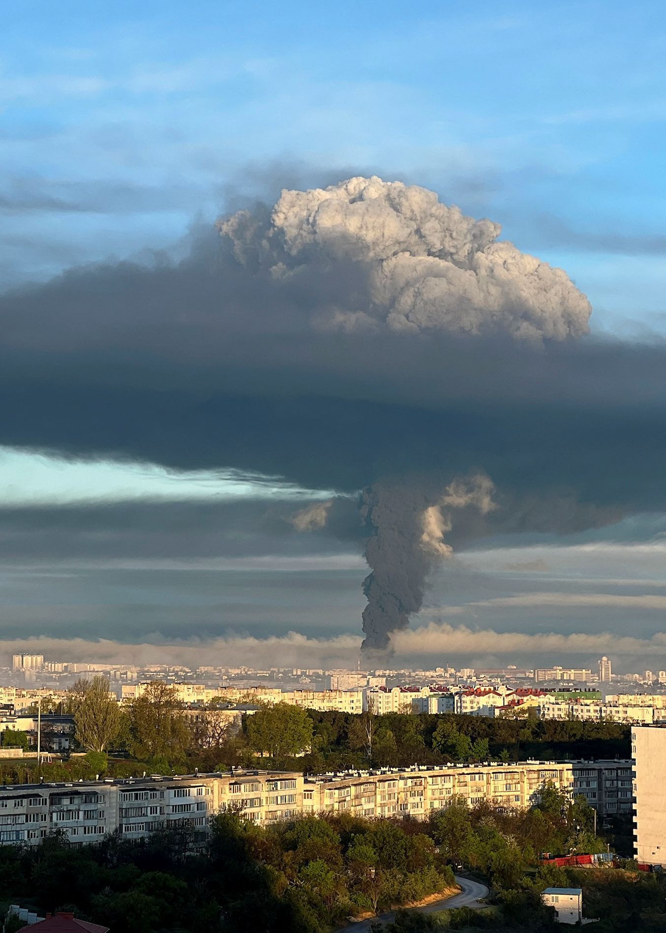 Exploze v Sevastopolu.