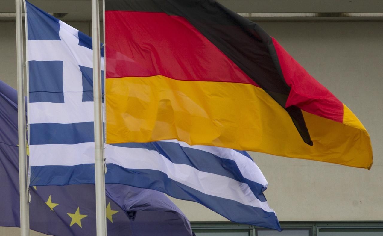Německo Řecko vlajka