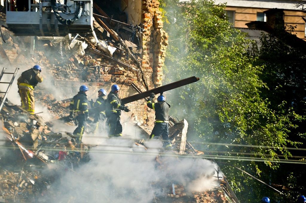 Kyjev dron útok následky