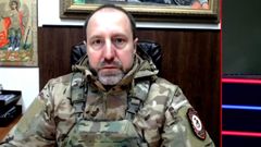 Velitel doněcké domobrany Rus Alexandr Chodakovskij v pořadu 60 minut.