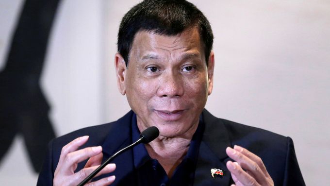 Filipínský prezident Rodrigo Duterte na návštěvě v Pekingu.