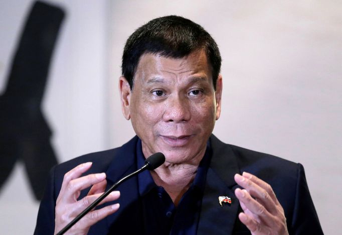 Filipínský prezident Rodrigo Duterte na návštěvě v Pekingu.