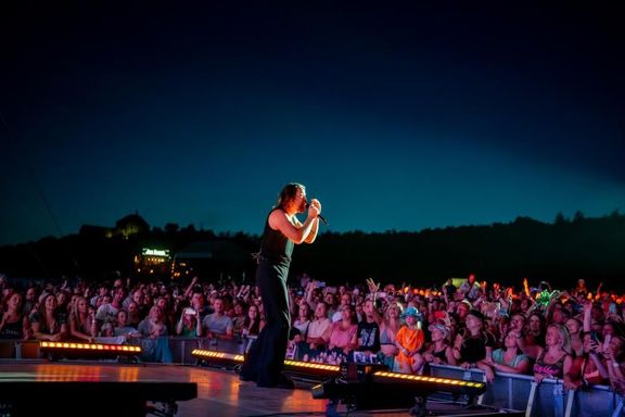Herec a zpěvák Richard Krajčo na festivalu Hrady CZ.
