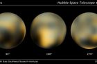 Pluto je nyní jasnější a červenější, ukázal Hubble