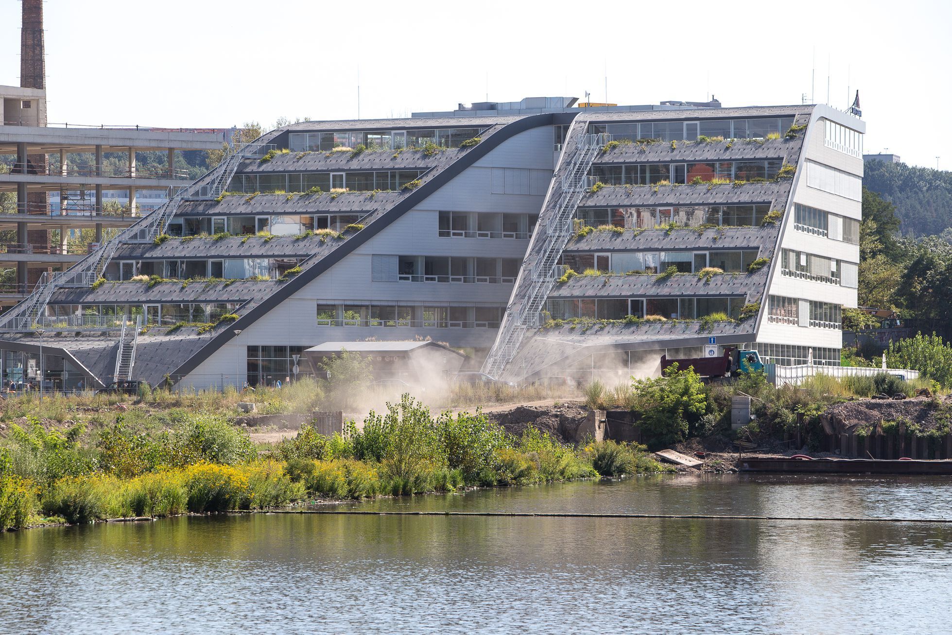 Nová Palmovka od Metrostav, Dock Marina Boulevard od Crestyl - výstavba Palmovka - kanceláře, byty, výstavba, developer, Praha