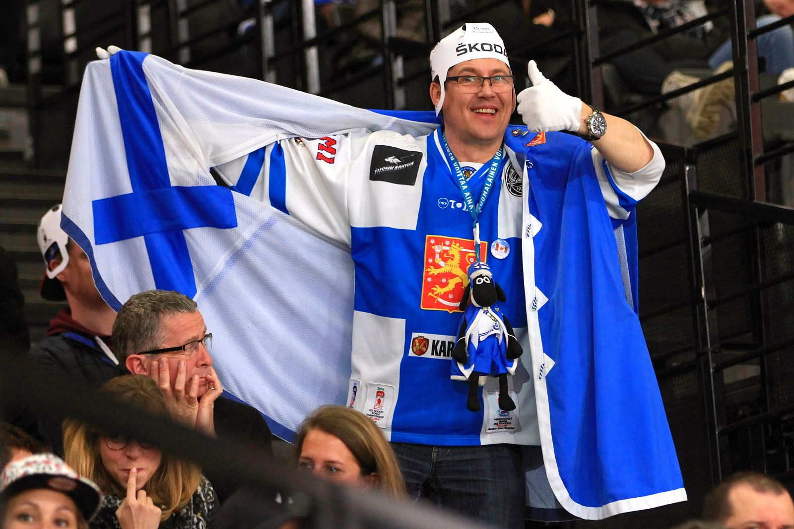 MS 2017, Česko-Finsko: finští fanoušci