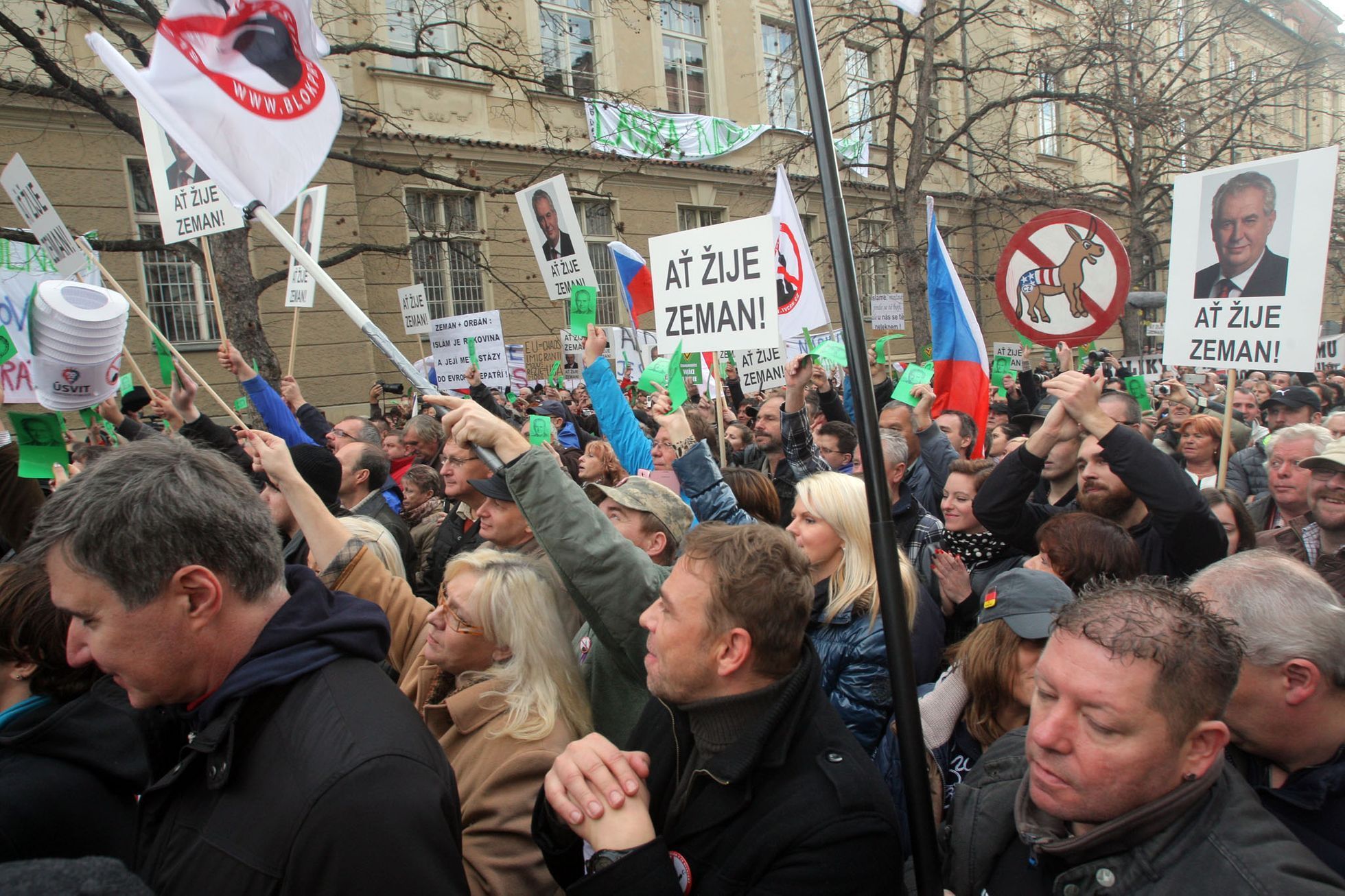 Zeman na Albertově 17. 11. 2015