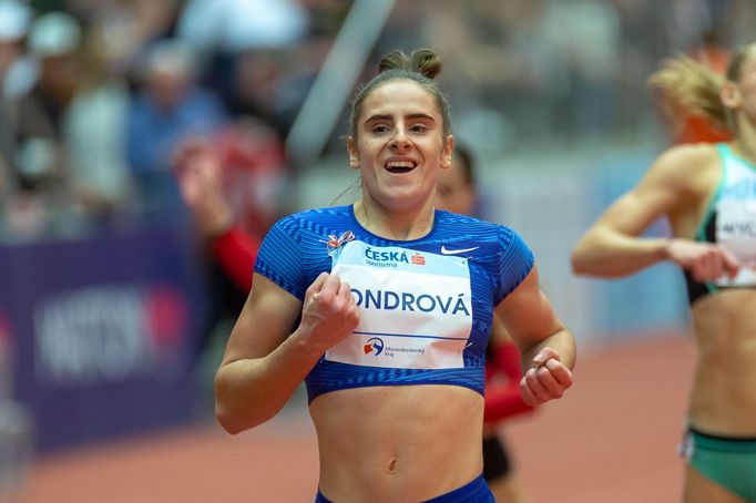 Czech Indoor Gala 2020: Vítězka běhu na 400 metrů Lada Vondrová.