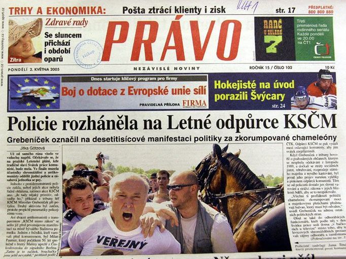 Právo, 2.5.2005