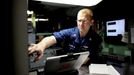 April 24, 2011 - Cape Canaveral, Florida, U.S. - -- Cape Canaveral, Fla. -- Scott Daniels, Electronics Technician First Class, of Fulton, New York, navigates the USS Annapolis (SSN 760), a S6G nuclear reactor powered fast attack submarine, sailing from Port Canaveral in Cape Canaveral on Sunday. The USS Annapolis measures 362 ft. in length and 33 ft. at the beam, a diving depth of over 400 ft., 27+ mph, 12 vertical launch missile tubes, 4 torpedo tubes, and a crew of 130 enlisted submariners. The submarine was commissioned April 11, 1992 with its homeport in Groton, Connecticut. USS Annapolis sailed to the 21st Anniversary of Fleet Week at Port Everglades, Fort Lauderdale. (Credit Image: © Gary Coronado/The Palm Beach Post)