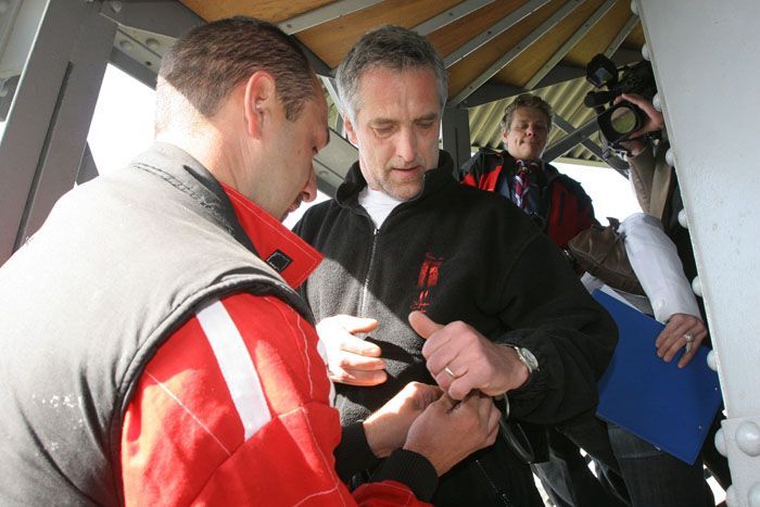 Tomáš Hanák na petřínské rozhledně