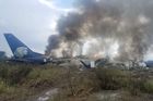 V Mexiku krátce po startu havarovalo letadlo se stovkou pasažérů, 49 lidí je zraněných