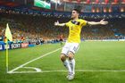 Král James dvěma góly vyřadil Uruguay, Kolumbie slaví