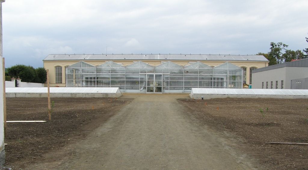Pěstební skleník v Květné zahradě v Kroměříži