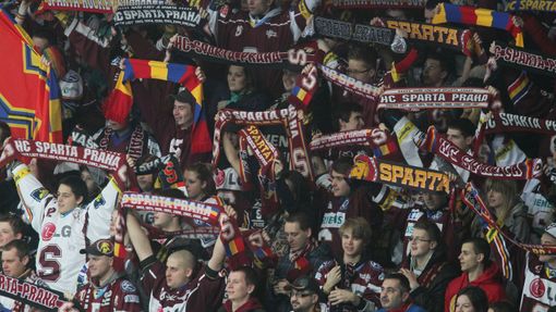 Hokej, extraliga, Sparta - Třinec: fanoušci Sparty
