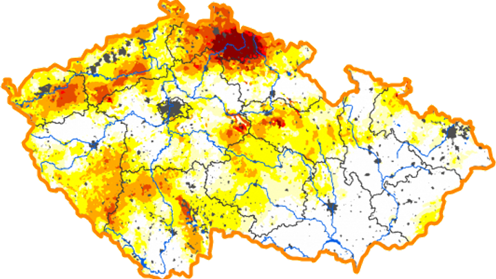Povrchové sucho ustupuje. Podívejte se, kde ještě situace zůstává kritická