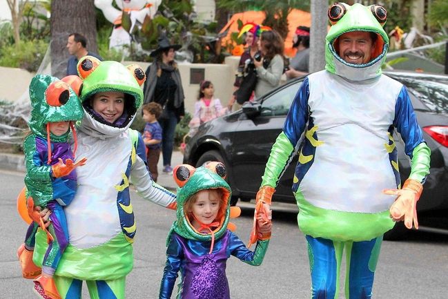 Alyson Hanniganová s rodinou