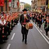 Španělsko, Madrid, ovce, pochod, tradice