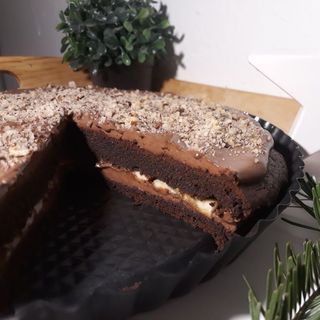 BLOG Rychlé Fit recepty: Brownies dort s krémem