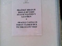 Pražský hrad je pro veřejnost zcela uzavřen