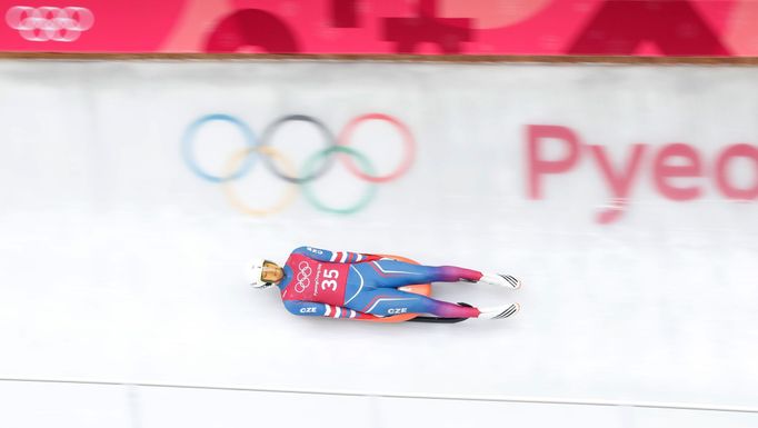 Ondřej Hyman při tréninku na ZOH 2018