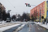 V Plzni ležel sníh už jen u krajů