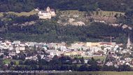 Hlavní vesnice Vaduz s knížecím palácem.