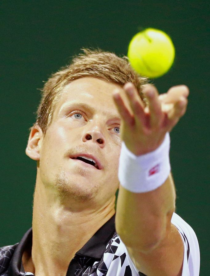 Tomáš Berdych na turnaji v Dauhá 2014