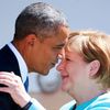 Obama - Merkelová - summit G7 - Bavorsko
