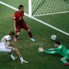 MS 2014, Německo-Portugalsko: Thomas Müller dává gól