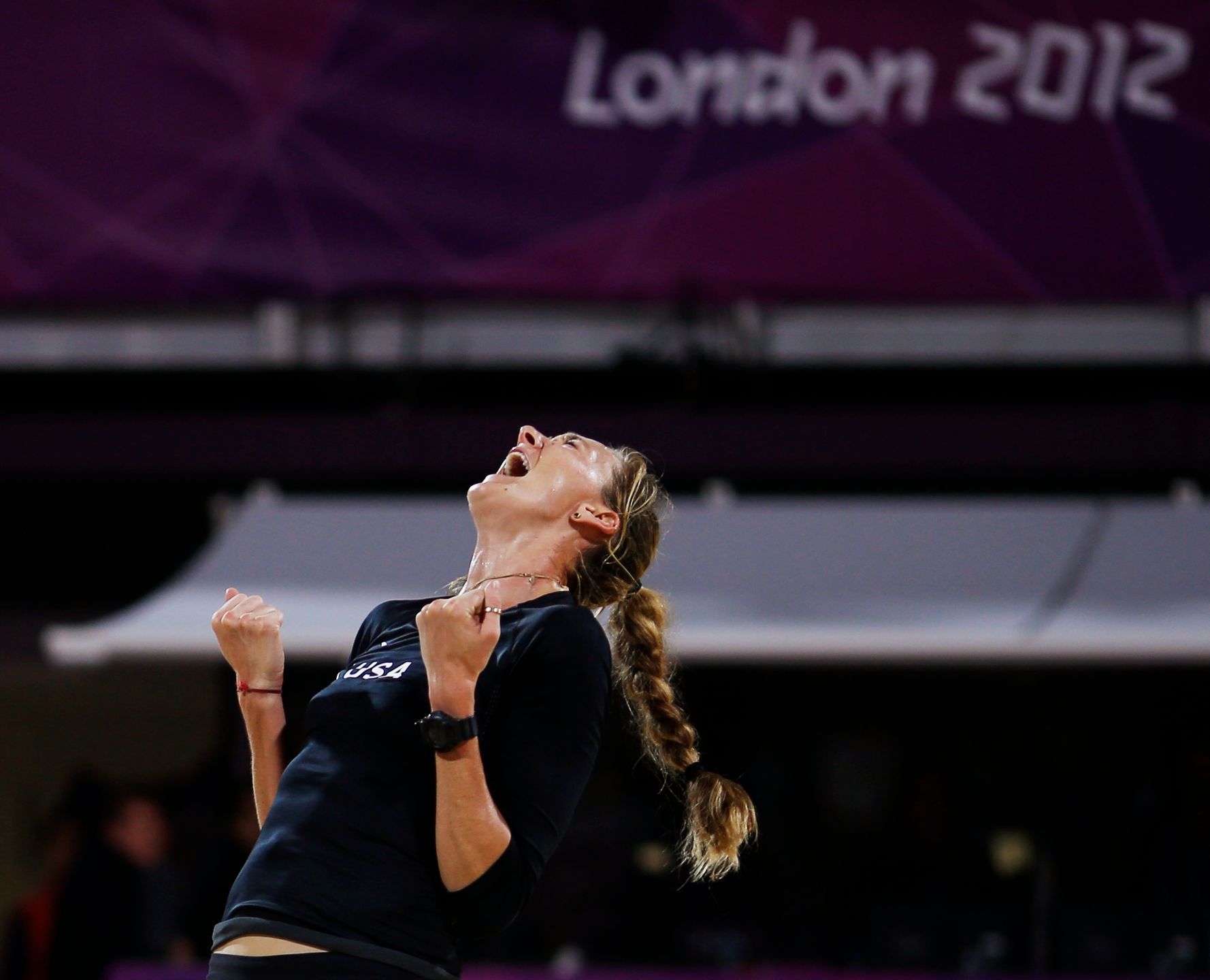 Kerri Walshová na olympijském turnaji v Londýně